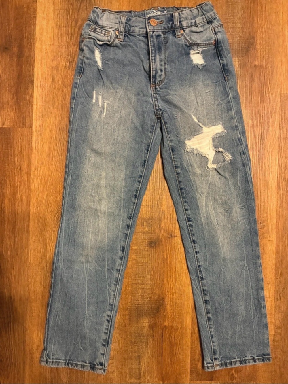 Jordache Distressed Light Blue Girls Jeans